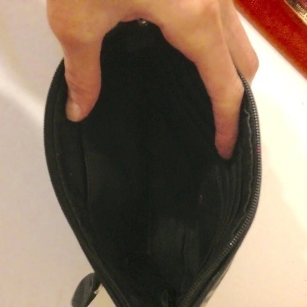 👛 COACH 👛 black optic large wristlet